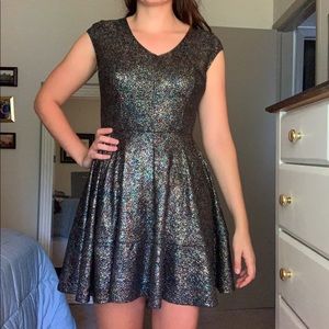 Bar III Sparkly Stretchy Dress